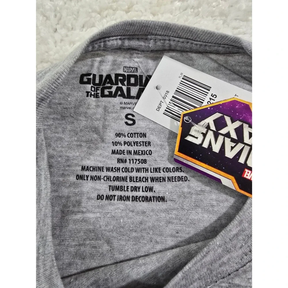 Marvel Guardians of the Galaxy Hot Topic Grey Graphic T-Shirt Small NWT